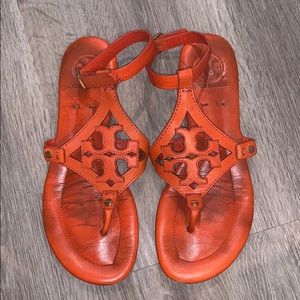 Orange Tory Burch Sandals